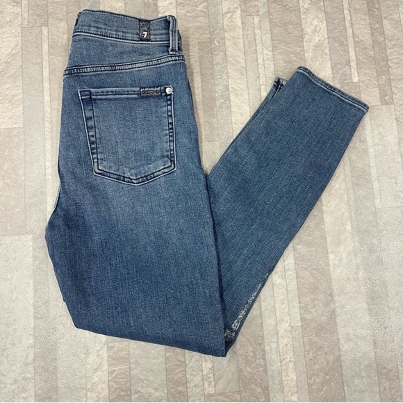 7 For All Mankind Le High Skinny Jeans Size: 29 - Picture 5 of 14